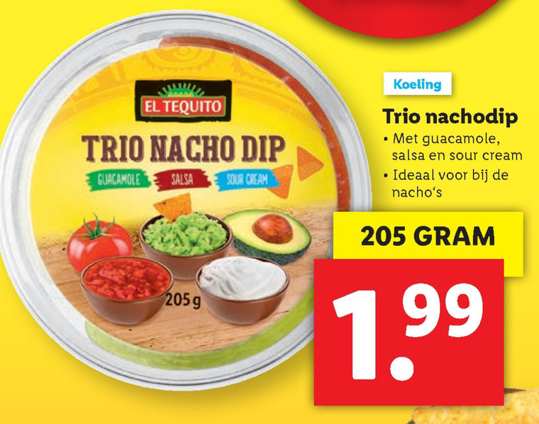 El Tequito dipsaus Lidl - details bij aanbieding folder