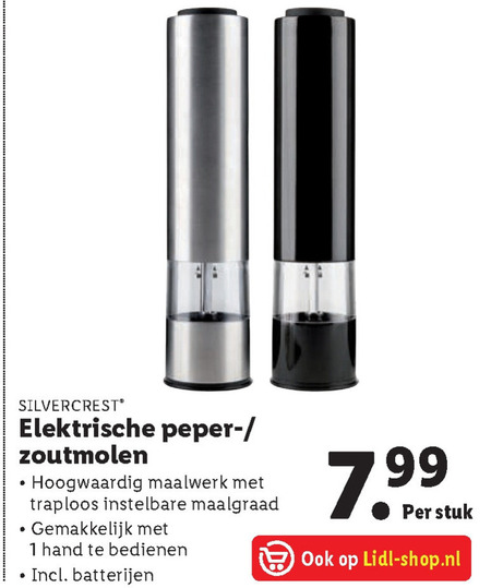 Uitpakken Verscheidenheid verlegen SilverCrest pepermolen folder aanbieding bij Lidl - details