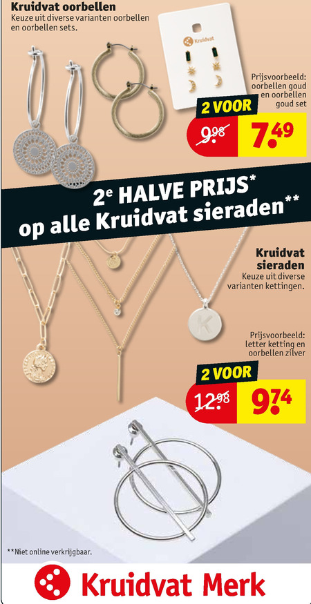 Andrew Halliday Concessie temperatuur sieraad folder aanbieding bij Kruidvat - details