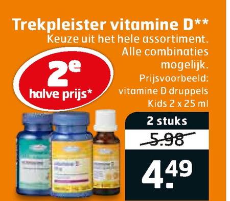 Trekpleister Huismerk   vitamine folder aanbieding bij  Trekpleister - details