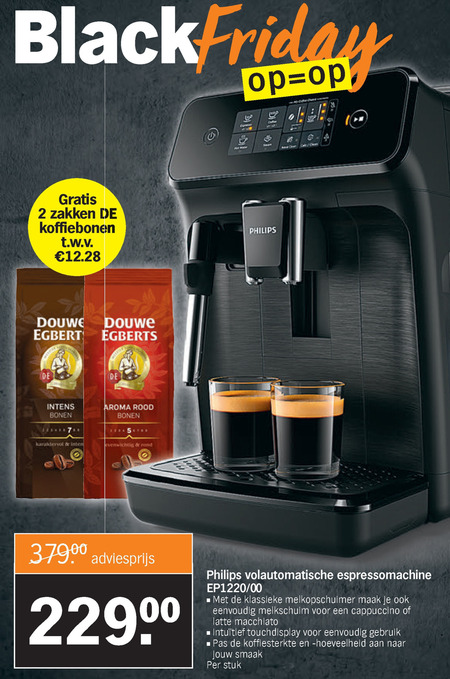 Makkelijk te begrijpen humor gans koffiebonen, espressoapparaat folder aanbieding bij Albert Heijn - details