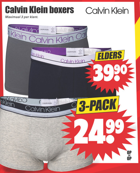 Calvin klein boxershorts discount aanbieding