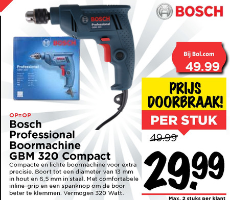 Vijftig Promoten Manoeuvreren Bosch boorhamer folder aanbieding bij Vomar - details