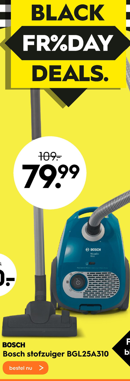 Definitie Uittreksel oogsten Bosch stofzuiger folder aanbieding bij Blokker - details