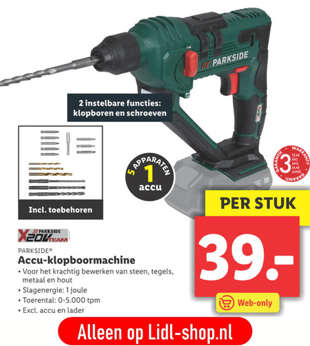 accuboormachine folder aanbieding bij Lidl -