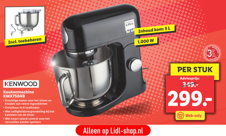 Kenwood keukenmachine folder aanbieding bij Lidl details