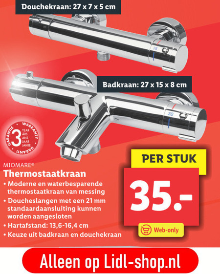 Gloed Turbulentie De kamer schoonmaken Miomare thermostaatkraan folder aanbieding bij Lidl - details