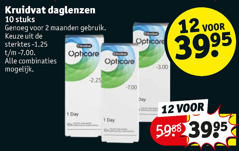 dilemma Afwezigheid Partina City Kruidvat Huismerk daglenzen folder aanbieding bij Kruidvat - details