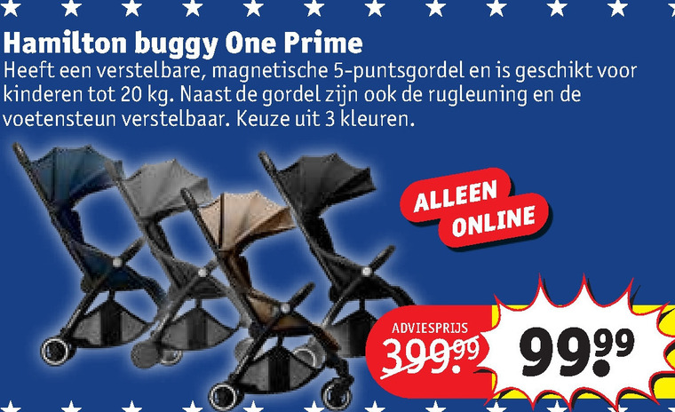 Tijdens ~ Uitbreiding Mier buggy folder aanbieding bij Kruidvat - details