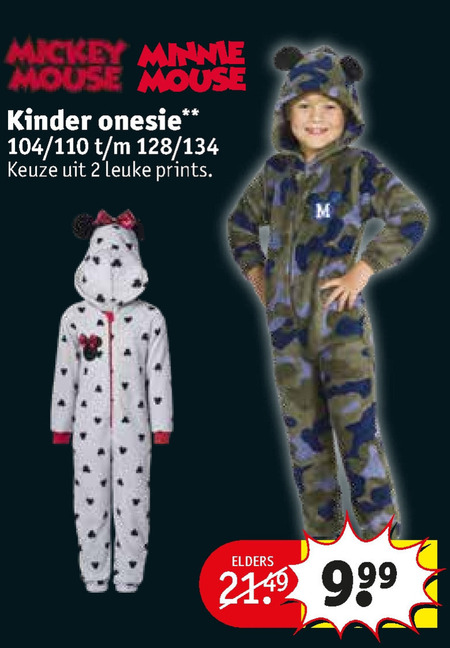 Slordig Moment Voorgevoel Mickey Mouse jongens onesie, meisjes onesie folder aanbieding bij Kruidvat  - details