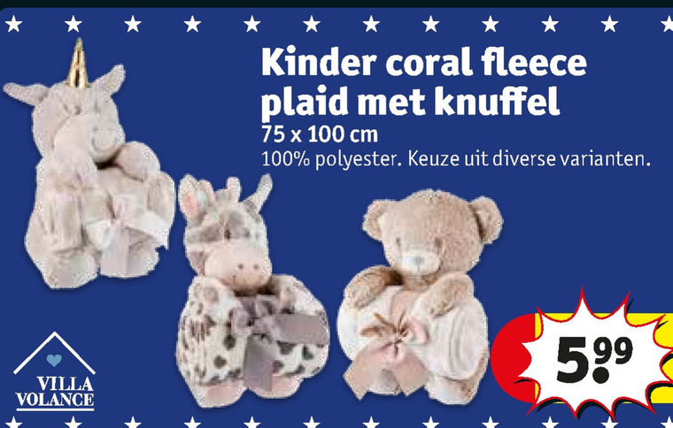 vastleggen Gunst Vlot plaid, pluche en knuffels folder aanbieding bij Kruidvat - details