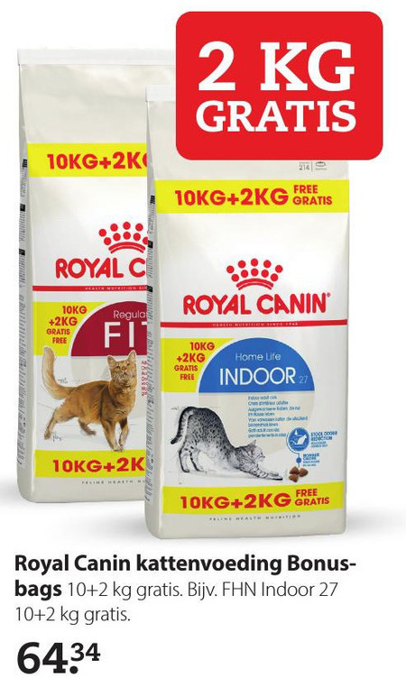 staan Mooie vrouw schrijven Royal Canin kattenvoer folder aanbieding bij Pets Place - details