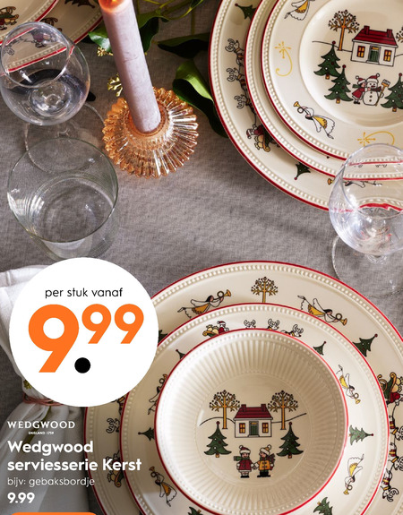 Mooie jurk Serie van seinpaal Wedgwood servies folder aanbieding bij Blokker - details