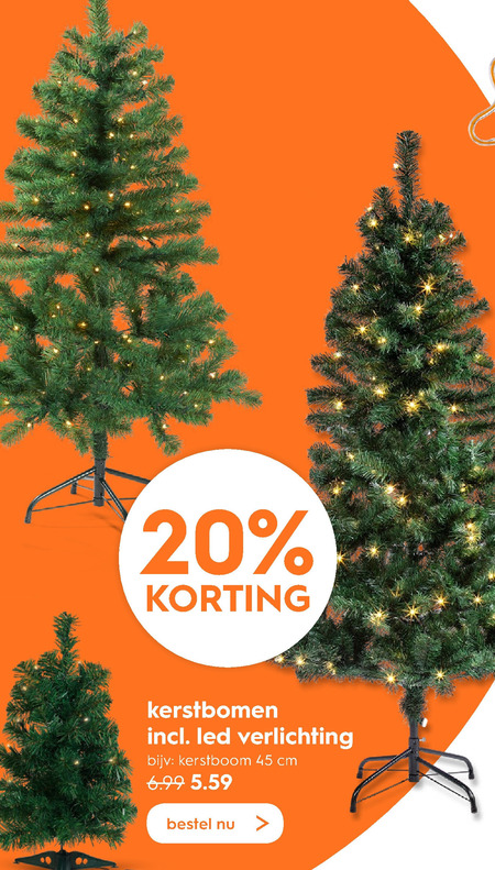 kunstkerstboom aanbieding bij Blokker - details