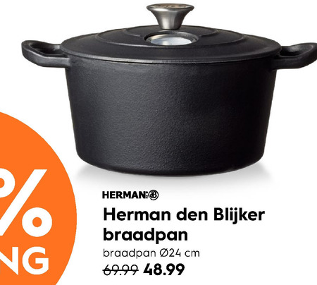 trechter pols weer HERMAN braadpan folder aanbieding bij Blokker - details