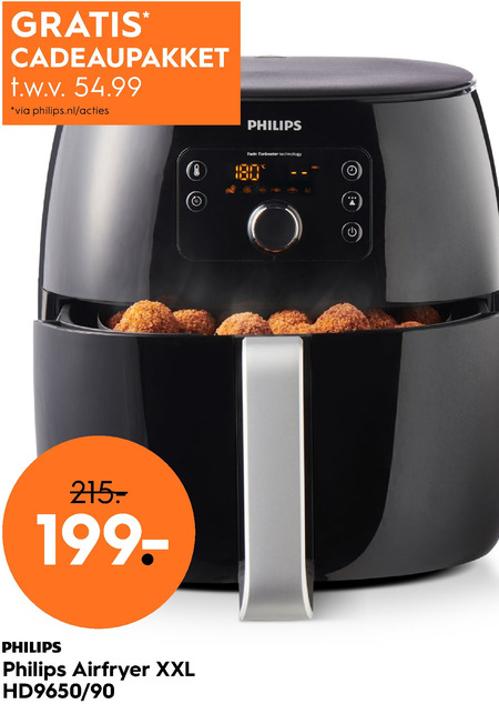 sextant wasserette Uitstralen Philips friteuse folder aanbieding bij Blokker - details