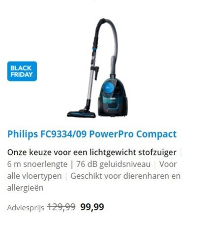 Verwarren Soms soms Helm Philips stofzuiger folder aanbieding bij Coolblue - details