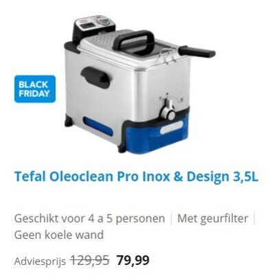 ONWAAR leef ermee karton Tefal friteuse folder aanbieding bij Coolblue - details