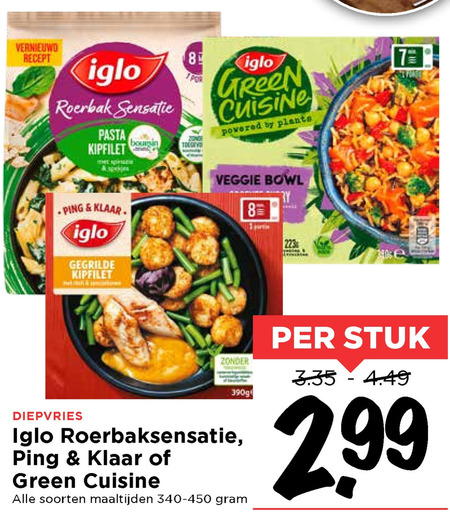 Iglo Diepvriesgroente Diepvriesmaaltijd Folder nbieding Bij Vomar Details