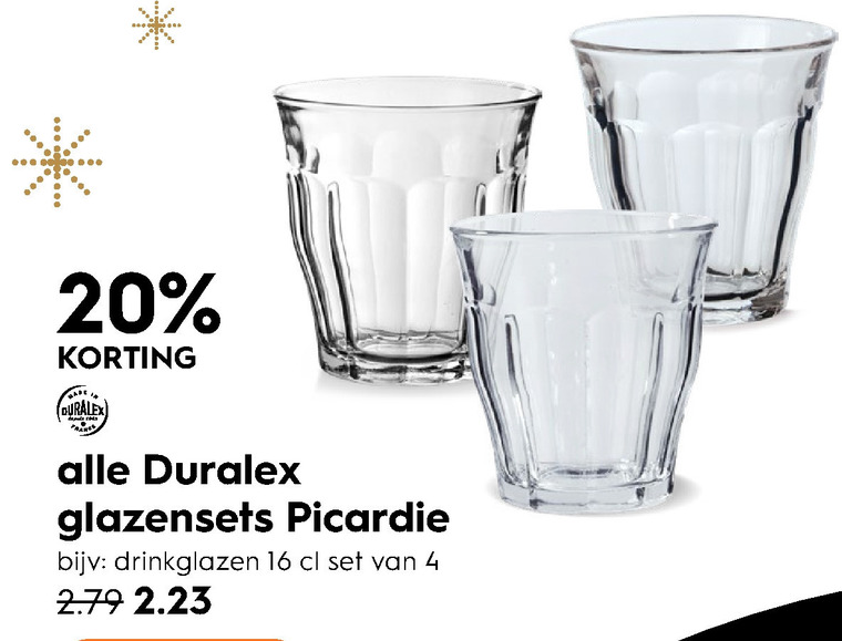 Duralex   glas folder aanbieding bij  Blokker - details