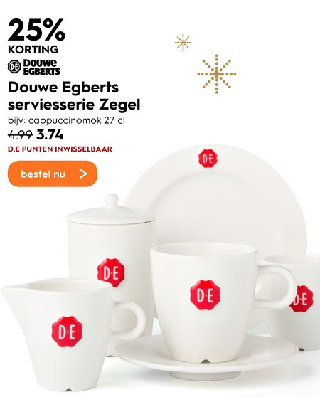 Correlaat Aan boord gras Douwe Egberts servies folder aanbieding bij Blokker - details