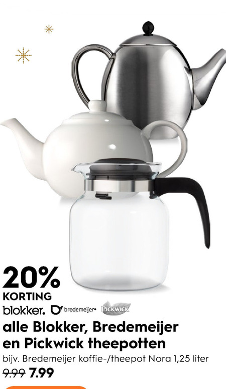 theepot folder aanbieding bij -