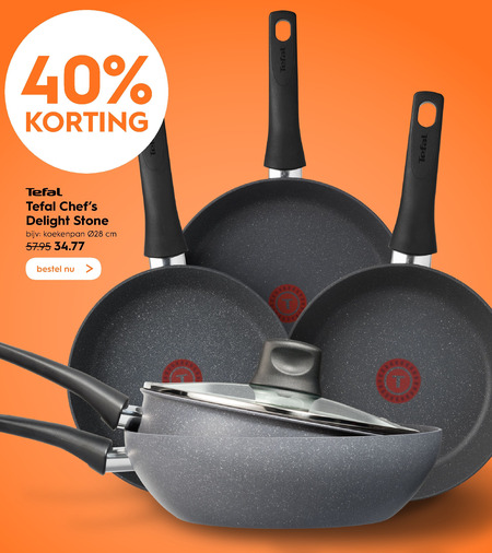 Meer dan wat dan ook rand Instrueren Tefal wokpan, pannenkoekenpan folder aanbieding bij Blokker - details