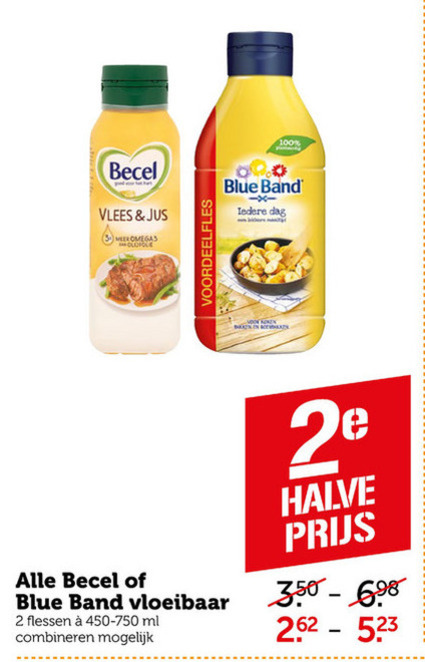 Blue Band   olie en vetten folder aanbieding bij  Coop - details