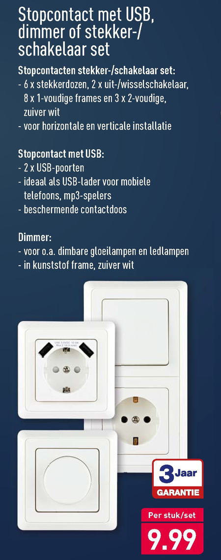 monster speer Dankzegging schakelmateriaal folder aanbieding bij Aldi - details