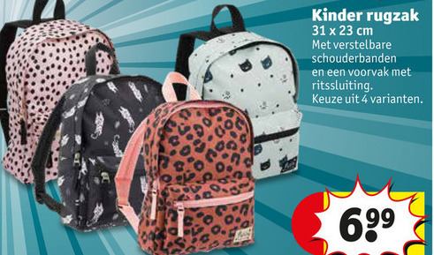 influenza rivier vergroting kinderrugtas folder aanbieding bij Kruidvat - details