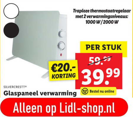 Schiereiland Republiek bijtend SilverCrest verwarmingspaneel folder aanbieding bij Lidl - details