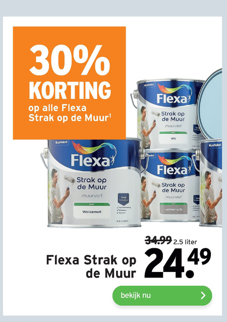 Voorzichtig Haast je Klik Flexa muurverf folder aanbieding bij Gamma - details