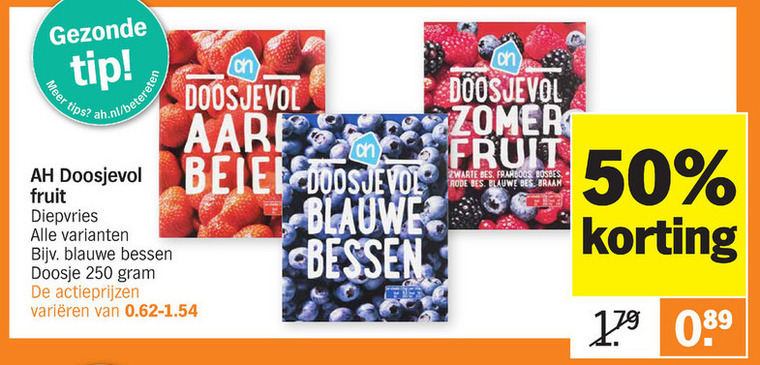 Albert Heijn Huismerk Diepvriesfruit Folder nbieding Bij Albert Heijn Details