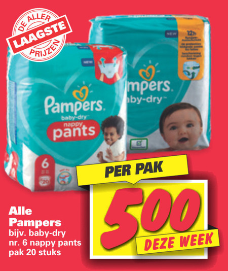 toren Rubber totaal Pampers luiers folder aanbieding bij Nettorama - details