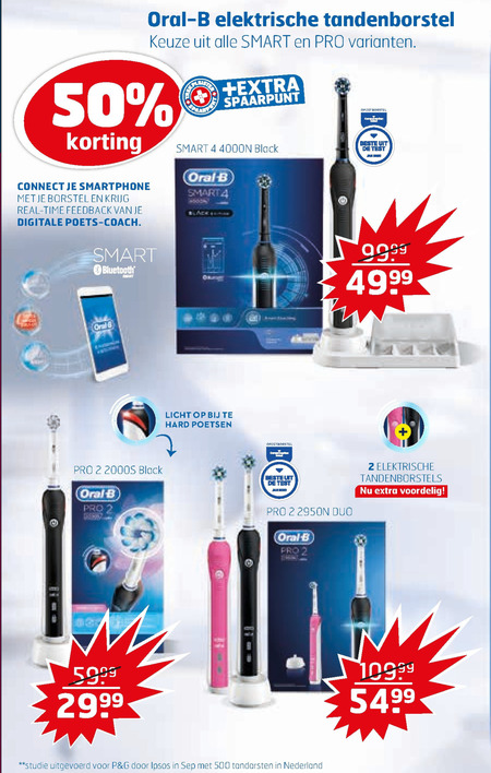 Openbaren pijn Standaard Braun Oral-B electrische tandenborstel folder aanbieding bij Trekpleister -  details