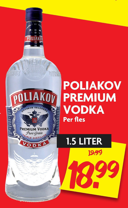 Poliakov   wodka folder aanbieding bij  Dekamarkt - details