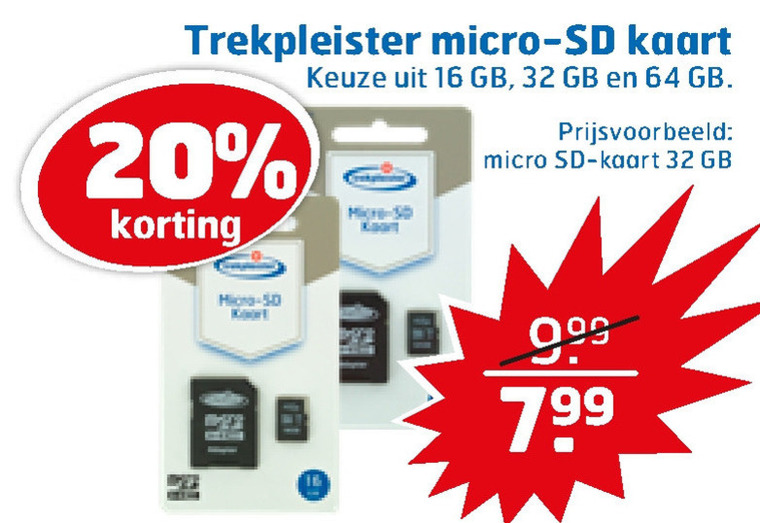 moord beoefenaar Philadelphia Trekpleister Huismerk microsd geheugenkaart folder aanbieding bij  Trekpleister - details