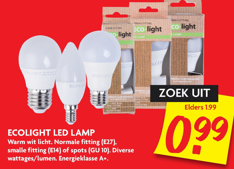 Uit Huis Hoopvol led lamp folder aanbieding bij Dekamarkt - details