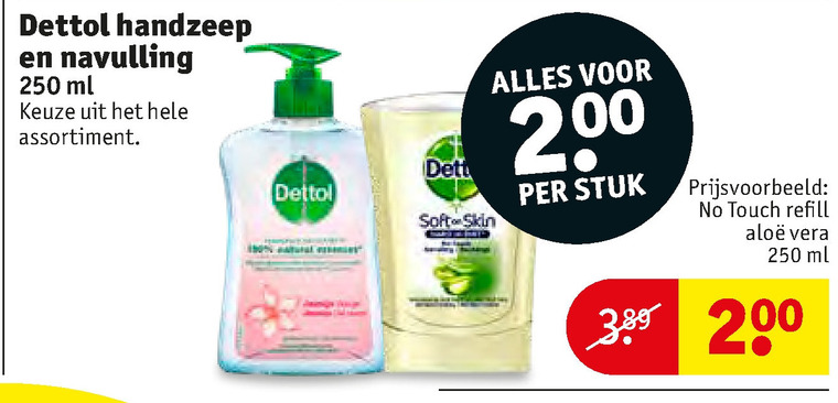 Dettol handzeep folder aanbieding bij Kruidvat - details