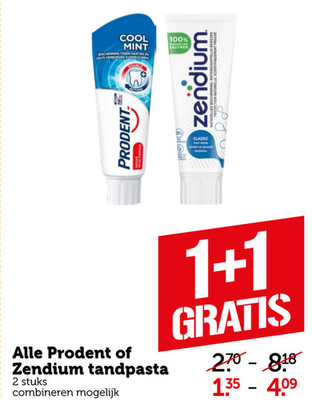 Prodent   tandpasta folder aanbieding bij  Coop - details