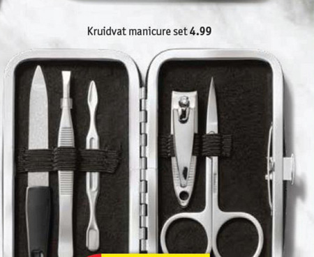 pleegouders cache Depressie manicureset folder aanbieding bij Kruidvat - details