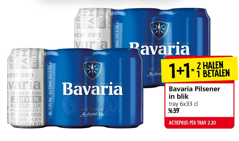 Per ongeluk Wijden bedriegen Bavaria blikje bier folder aanbieding bij Jan Linders - details