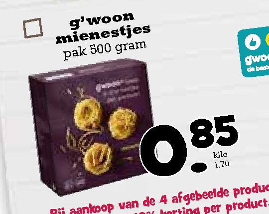 Gwoon   mie folder aanbieding bij  Boons Markt - details