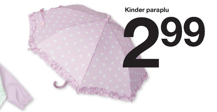 cafe Rubriek Plaats kinderparaplu folder aanbieding bij Zeeman - details