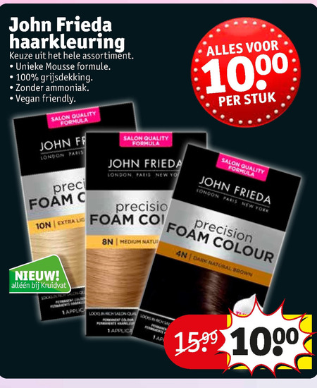 John Frieda folder bij Kruidvat - details