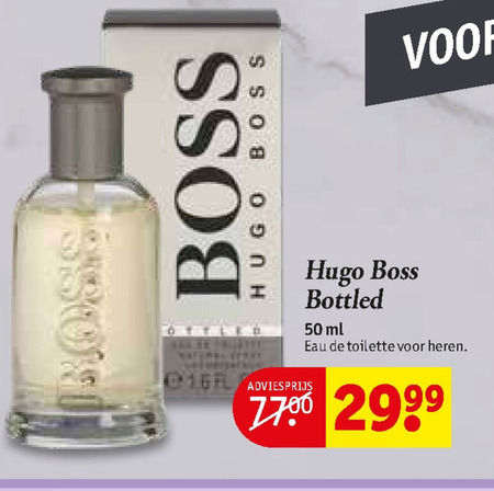 esthetisch Aan het liegen Om toestemming te geven Hugo Boss eau de toilette folder aanbieding bij Kruidvat - details