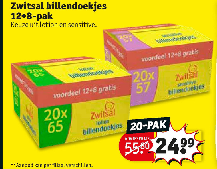 Zwitsal folder aanbieding bij Kruidvat - details