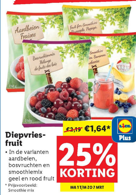 Snelste Smoothie Mix Diepvries Lidl