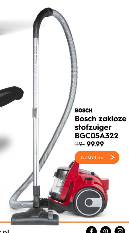 Bosch stofzuiger folder aanbieding bij Blokker - details