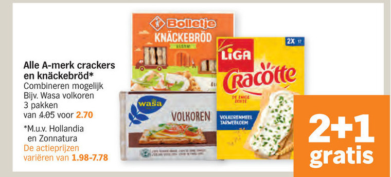 Alle Merken Crackers, Knackebrod Folder Aanbieding Bij Albert Heijn ...